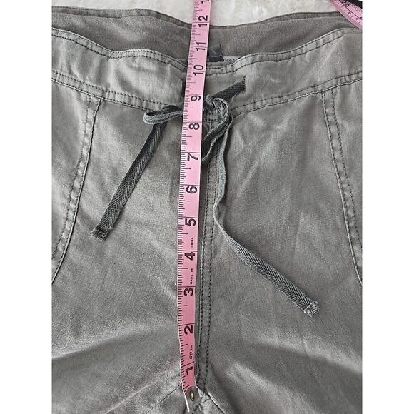 Michael Stars Drawstring Linen Wide Leg Pull On Grey Lounge Pants Size L Coastal - Picture 9 of 9
